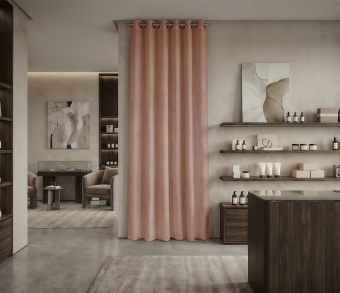 Штора Микровелюр v17 с креплением Люверсы. Фото 1