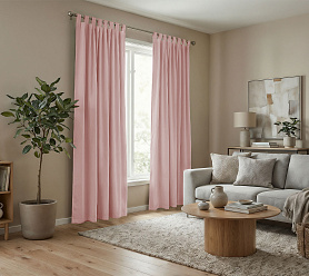 Штора Микровелюр v15 с креплением Петли