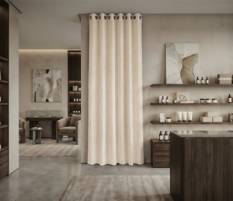 Штора Микровелюр v01 с креплением Люверсы. Фото 1