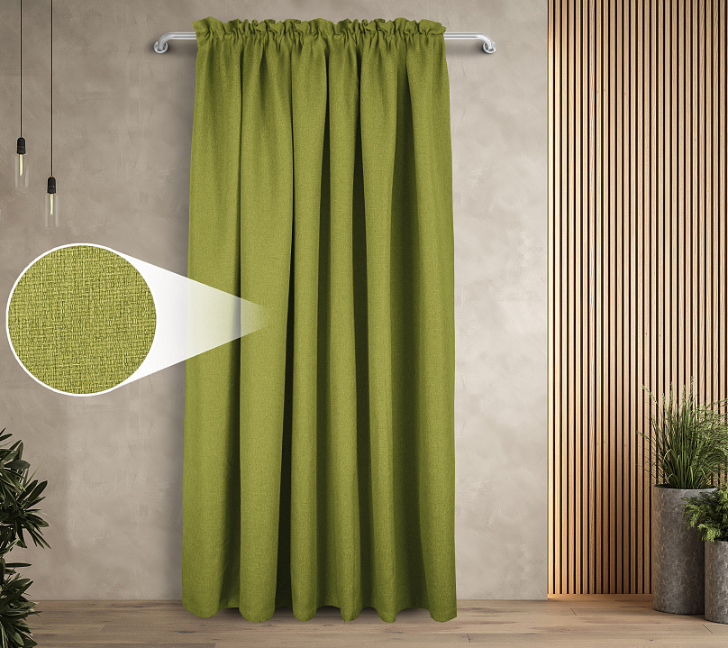 Штора Димаут Рогожка с креплением Кулиса с гребешком v20. Фото 1