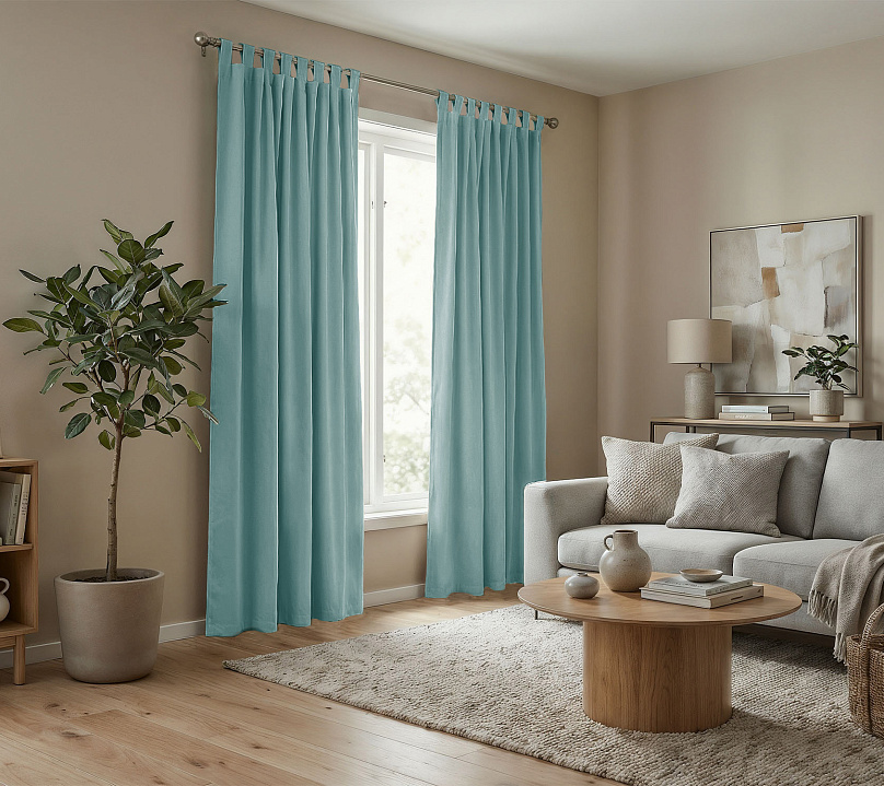 Штора Микровелюр v19 с креплением Петли. Фото 2