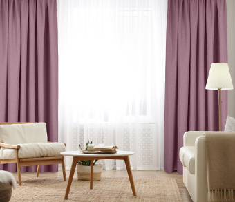 Штора Димаут Рогожка с креплением Петли v23. Фото 2