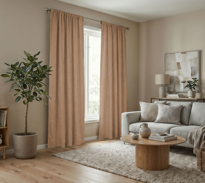 Штора Микровелюр v08 с креплением Кулиса. Фото 2