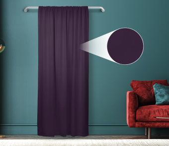 Штора Велюр матовый с креплением Кулиса v27. Фото 1