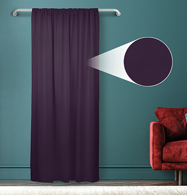 Штора Велюр матовый с креплением Кулиса v27
