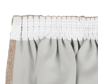 Штора Димаут Рогожка с креплением Шторная тесьма v04. Фото 5