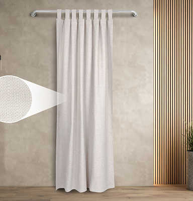 Штора Димаут Рогожка с креплением Петли v01 блэкаут