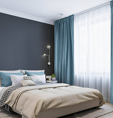 Канвас однотонные v30 с креплением Кулиска с гребешком 