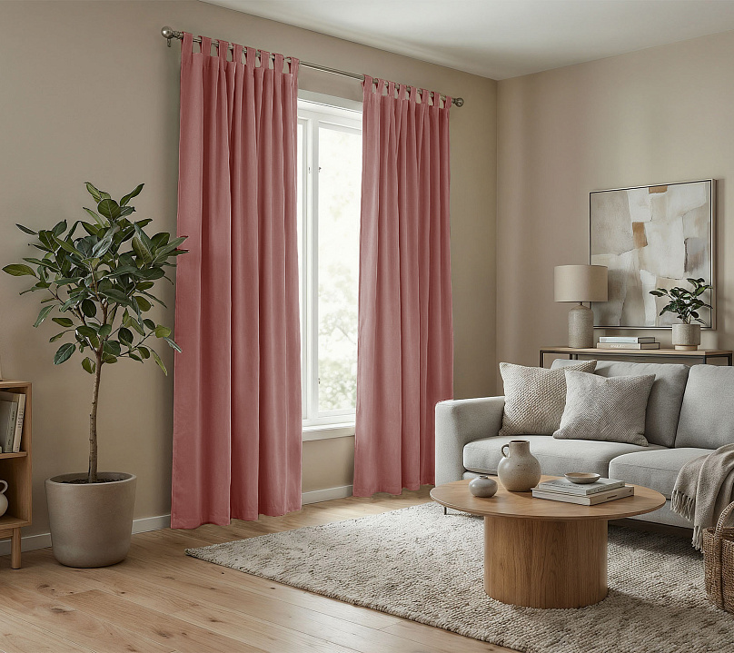 Штора Микровелюр v16 с креплением Петли. Фото 2