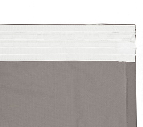 Штора Велюр матовый с креплением Шторная тесьма v11