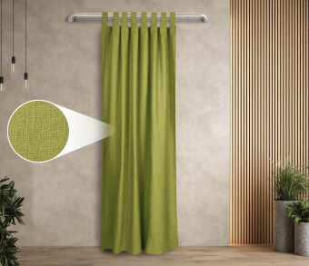 Штора Димаут Рогожка с креплением Петли с липучкой v20. Фото 1