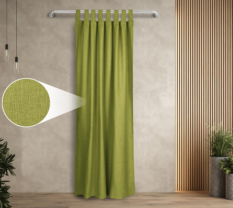 Штора Димаут Рогожка с креплением Петли с липучкой v20. Фото 1