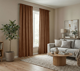 Штора Микровелюр v27 с креплением Кулиса