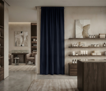 Штора Микровелюр v36 с креплением Кулиса. Фото 1