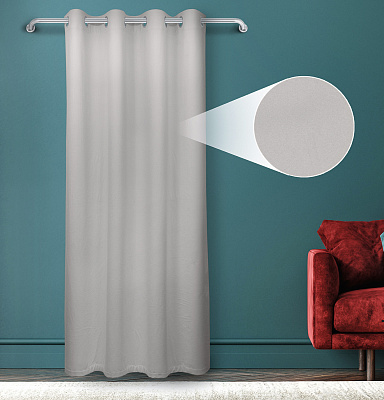 Штора Велюр матовый с креплением Люверсы v10