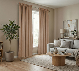 Штора Микровелюр v06 с креплением Кулиса с гребешком