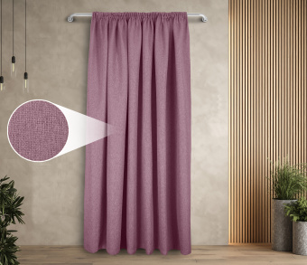 Штора Димаут Рогожка с креплением Шторная тесьма v23. Фото 1