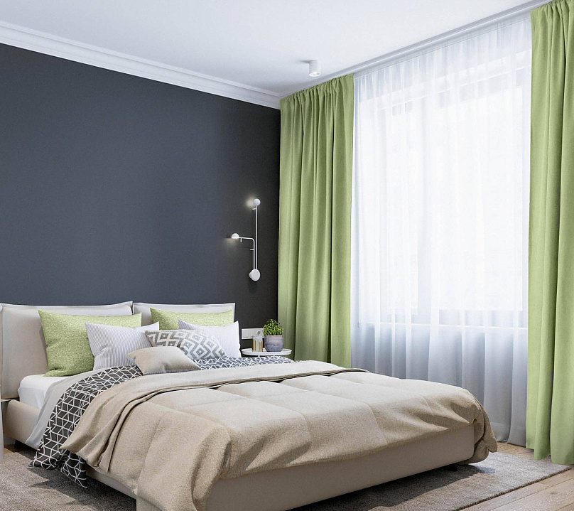 Канвас однотонные v33 с креплением Кулиска . Фото 1