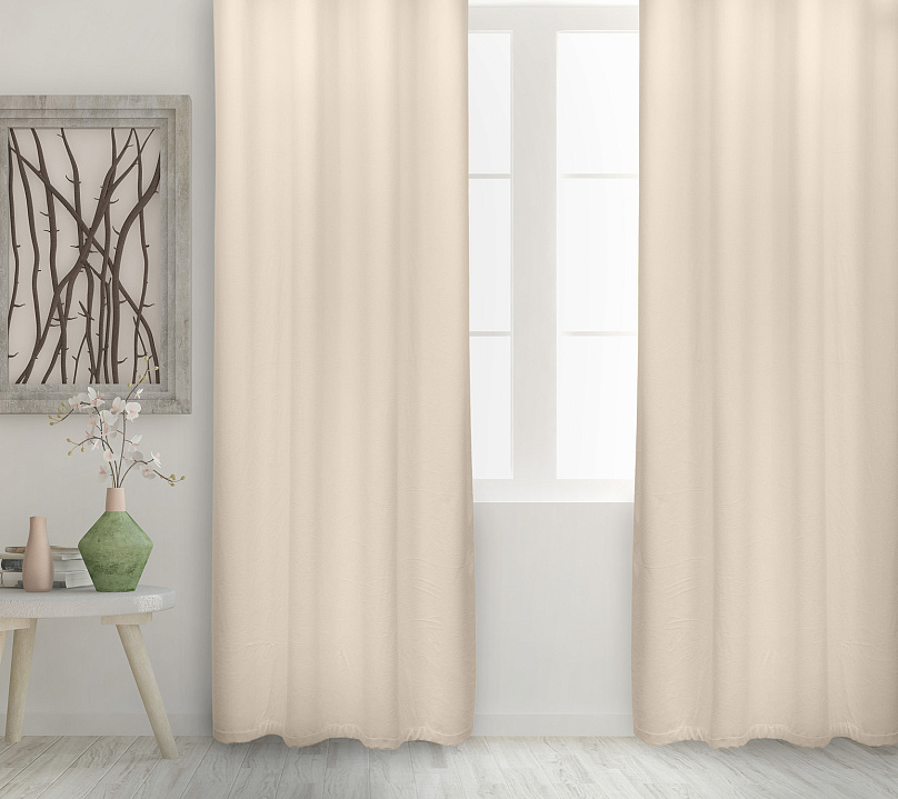 Штора Велюр матовый с креплением Люверсы v02. Фото 2