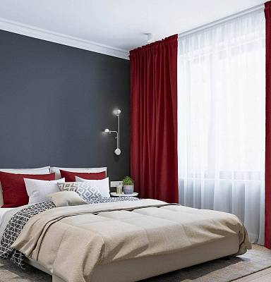 Канвас однотонные v44 с креплением Кулиска с гребешком