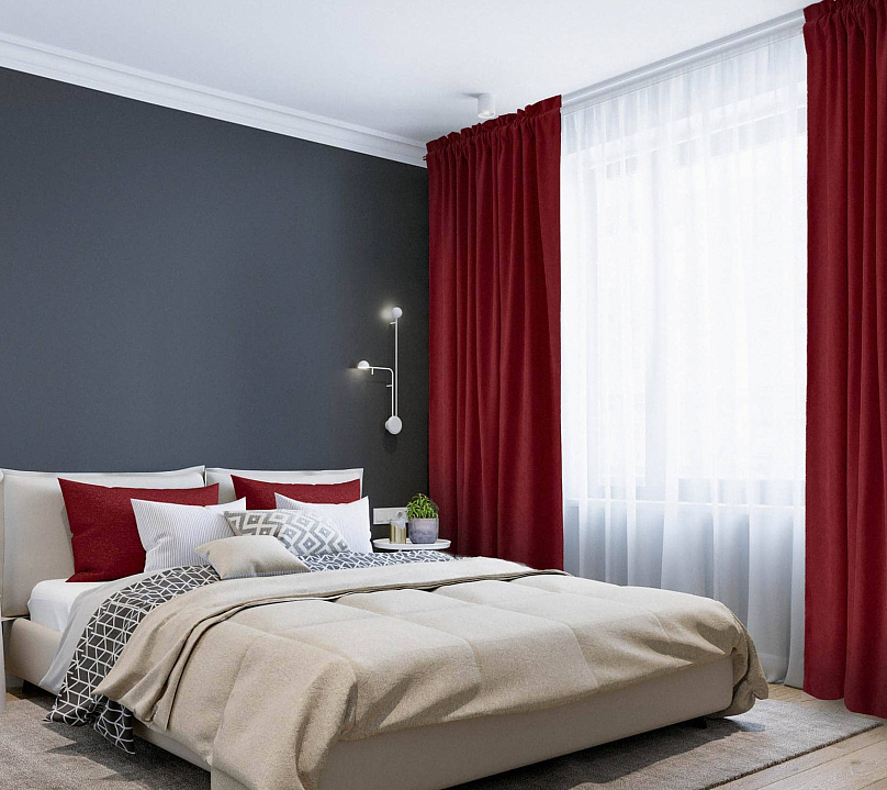 Канвас однотонные v44 с креплением Кулиска с гребешком. Фото 1