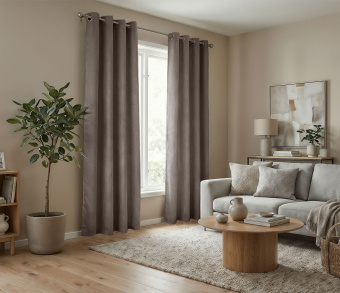 Штора Микровелюр v31 с креплением Люверсы. Фото 2