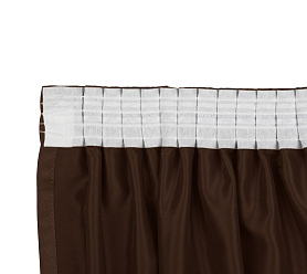 Штора Микровелюр v28 с креплением Шторная тесьма