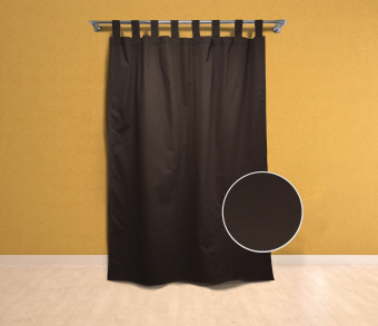 Шторы Эконом шоколад на петлях без липучек. Фото 1