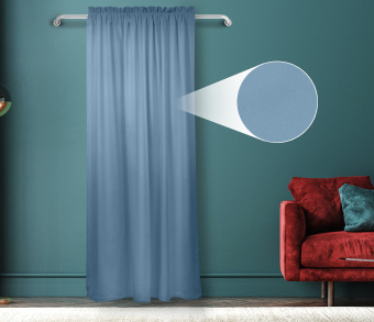 Штора Велюр матовый с креплением Кулиса с гребешком v19. Фото 1