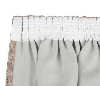 Штора Димаут Рогожка с креплением Шторная тесьма v03. Фото 5