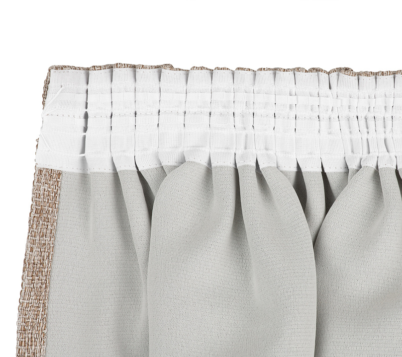 Штора Димаут Рогожка с креплением Шторная тесьма v03. Фото 5