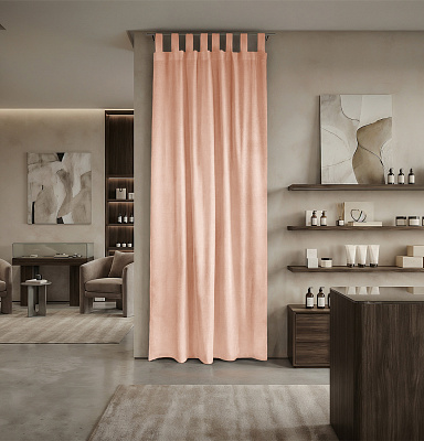 Штора Микровелюр v14 с креплением Петли с липучкой