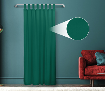 Штора Велюр матовый с креплением Петли v16. Фото 1