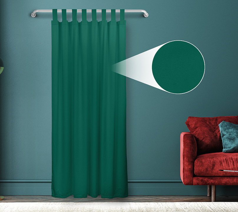 Штора Велюр матовый с креплением Петли v16. Фото 1