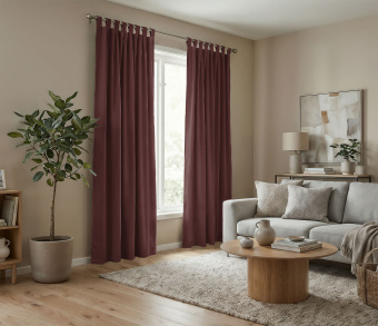 Штора Микровелюр v34 с креплением Петли. Фото 2