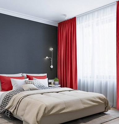 Канвас однотонные v43 с креплением Тесьма