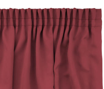 Шторы Премиум терракотовые на тесьме. Фото 5