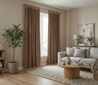 Штора Микровелюр v26 с креплением Петли. Фото 2