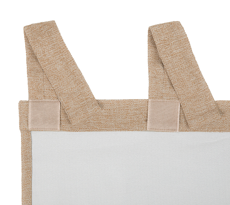 Штора Димаут Рогожка с креплением Петли с липучкой v05. Фото 5