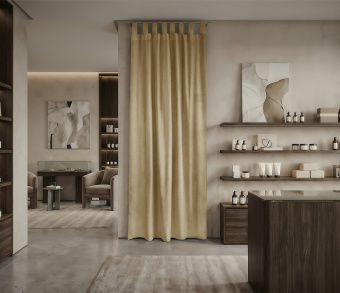 Штора Микровелюр v10 с креплением Петли с липучкой. Фото 1