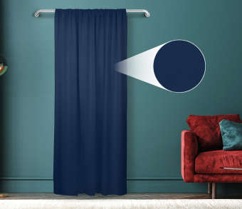 Штора Велюр матовый с креплением Кулиса v32. Фото 1