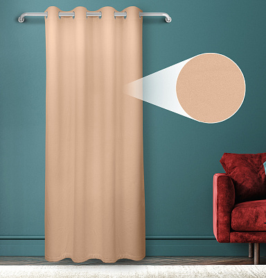 Штора Велюр матовый с креплением Люверсы v03