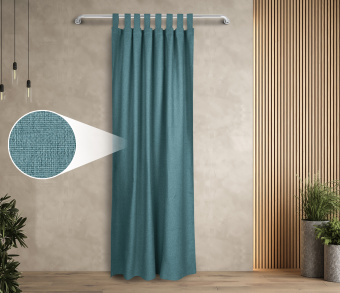 Штора Димаут Рогожка с креплением Петли с липучкой v17. Фото 1