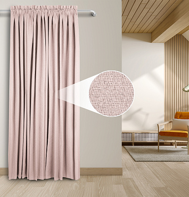 Штора Блэкаут Долли с креплением Кулиса с гребешком v07