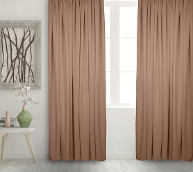 Штора Велюр матовый с креплением Кулиса с гребешком v05