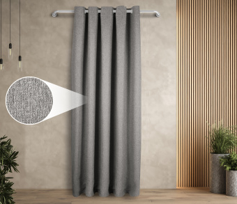 Штора Димаут Рогожка с креплением Люверсы v12. Фото 1