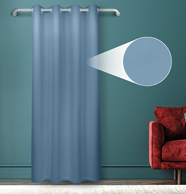 Штора Велюр матовый с креплением Люверсы v19