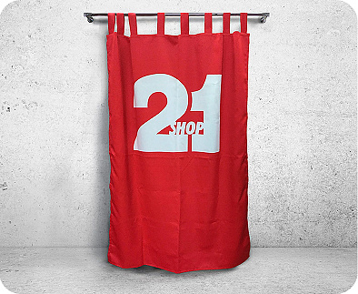 Наши работы. Шторы с логотипом. Фото 6