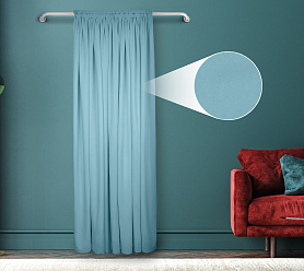 Штора Велюр матовый с креплением Шторная тесьма v18