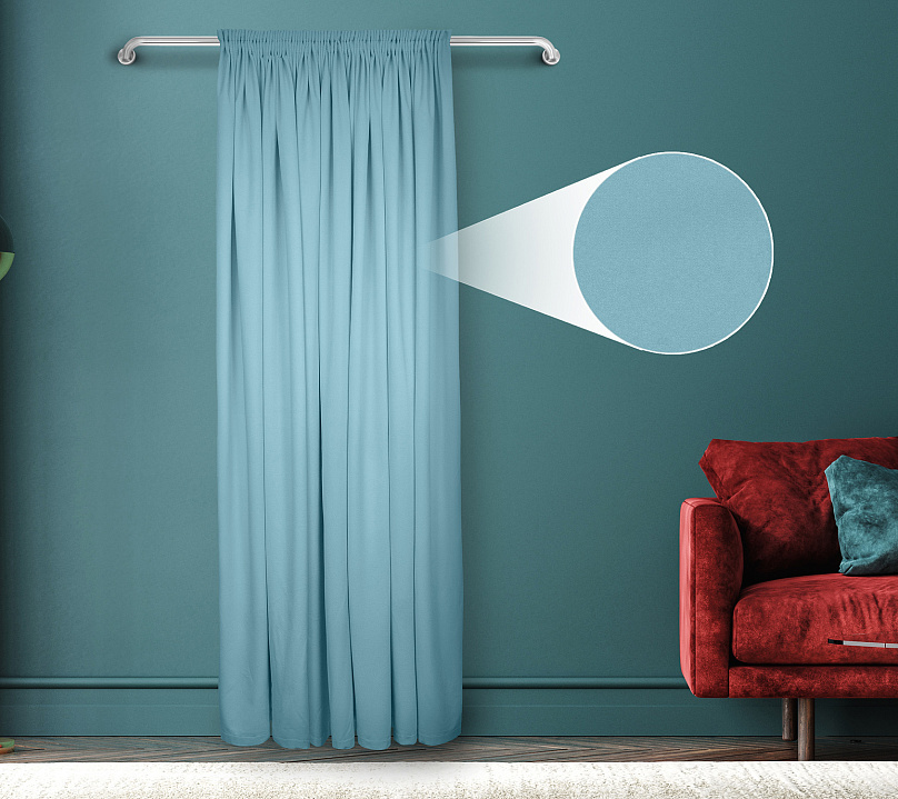 Штора Велюр матовый с креплением Шторная тесьма v18. Фото 1